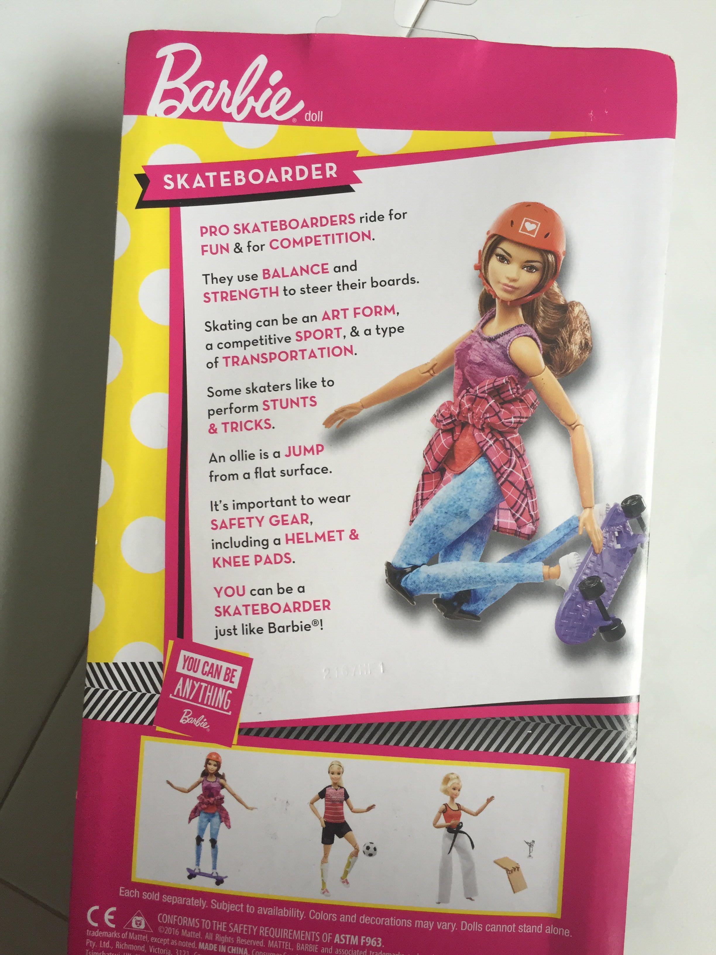 barbie made to move skater