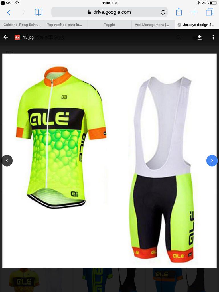 Brand New Ale Cycling Jersey Set Bulletin Board Preorders On