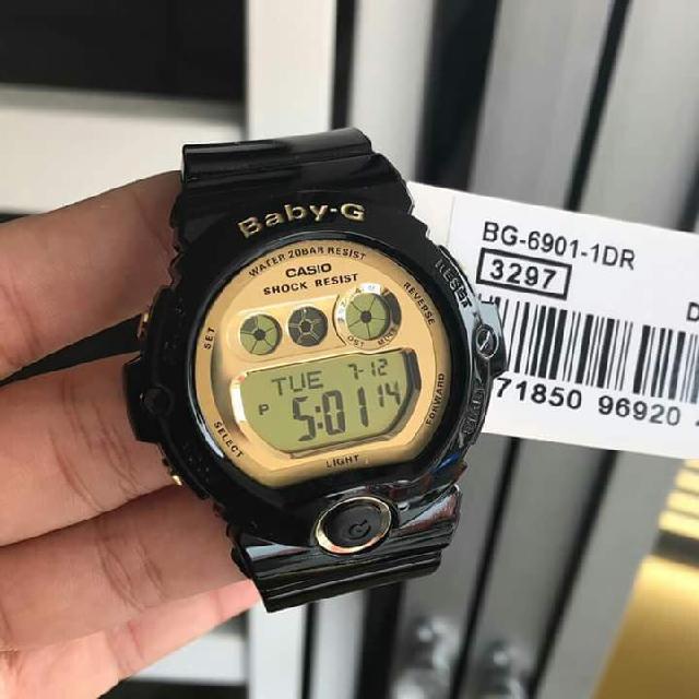 Baby g hitam gold sales