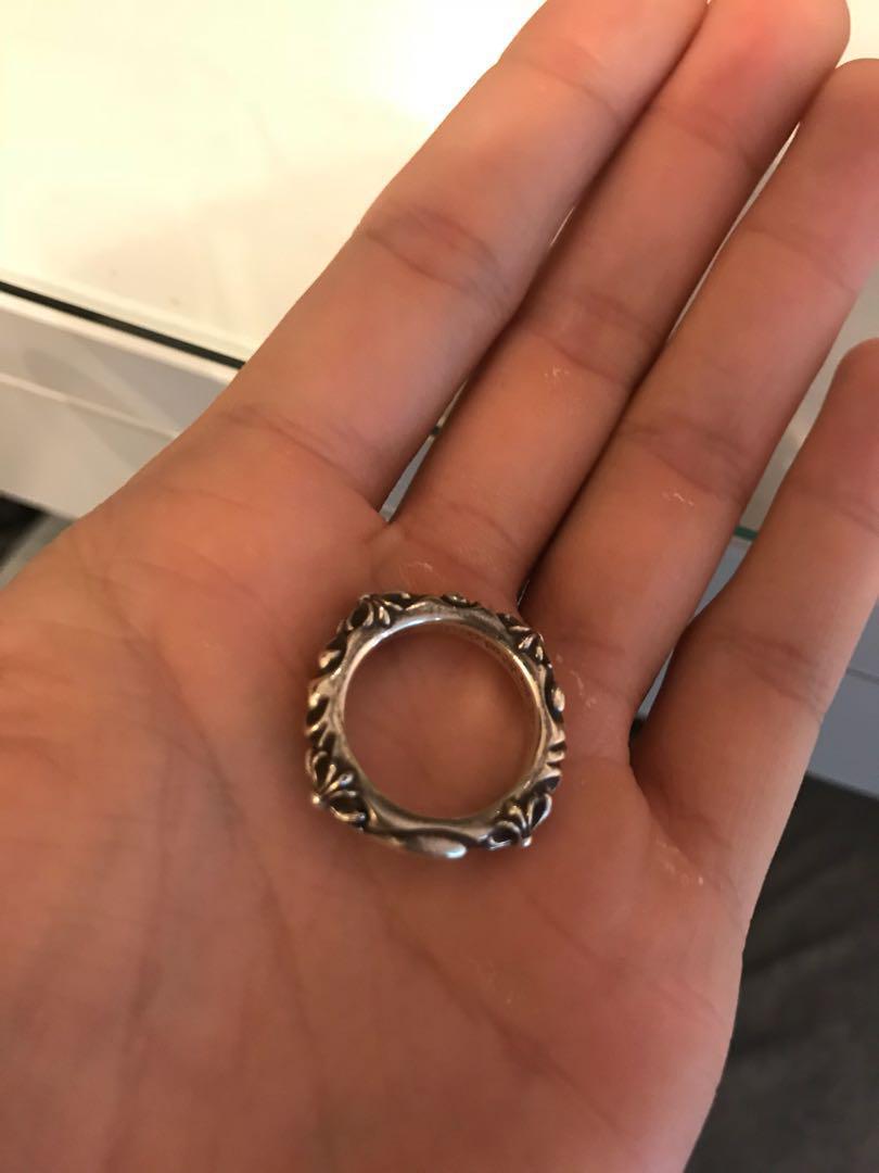 Chrome Heart SBT BAND Ring, 名牌, 飾物及配件- Carousell