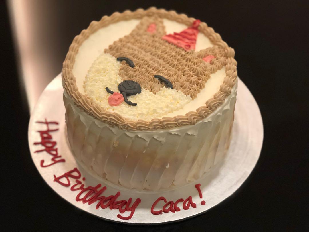 corgi birthday cake