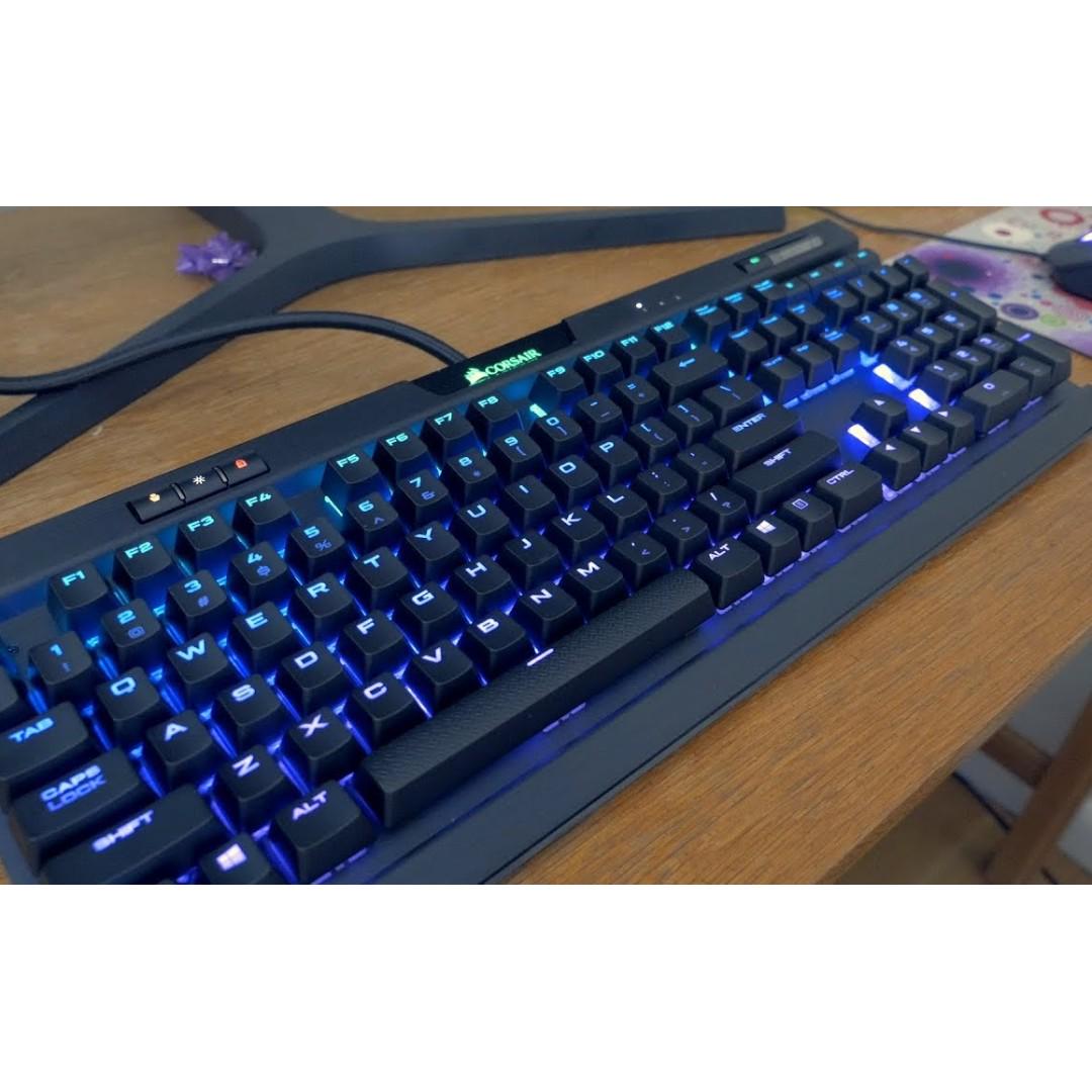Corsair K70 Rgb Mk 2 Mechanical Gaming Keyboard Cherry Blue Electronics Others On Carousell