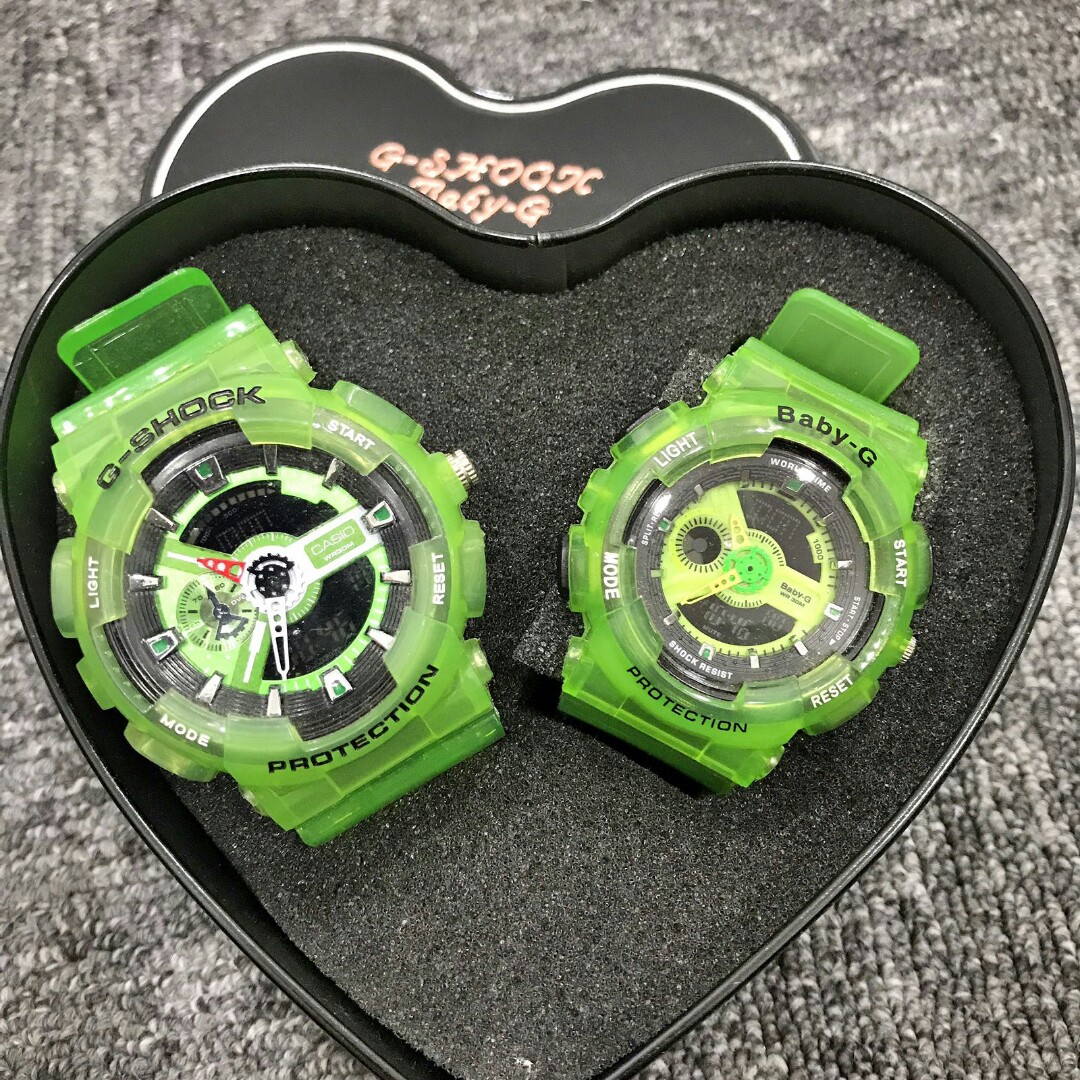 G shock light hotsell green