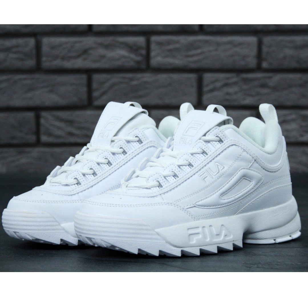 all white fila disruptor 2