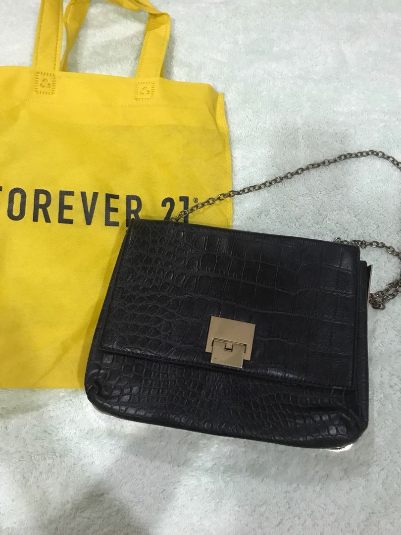 forever 21 yellow bag