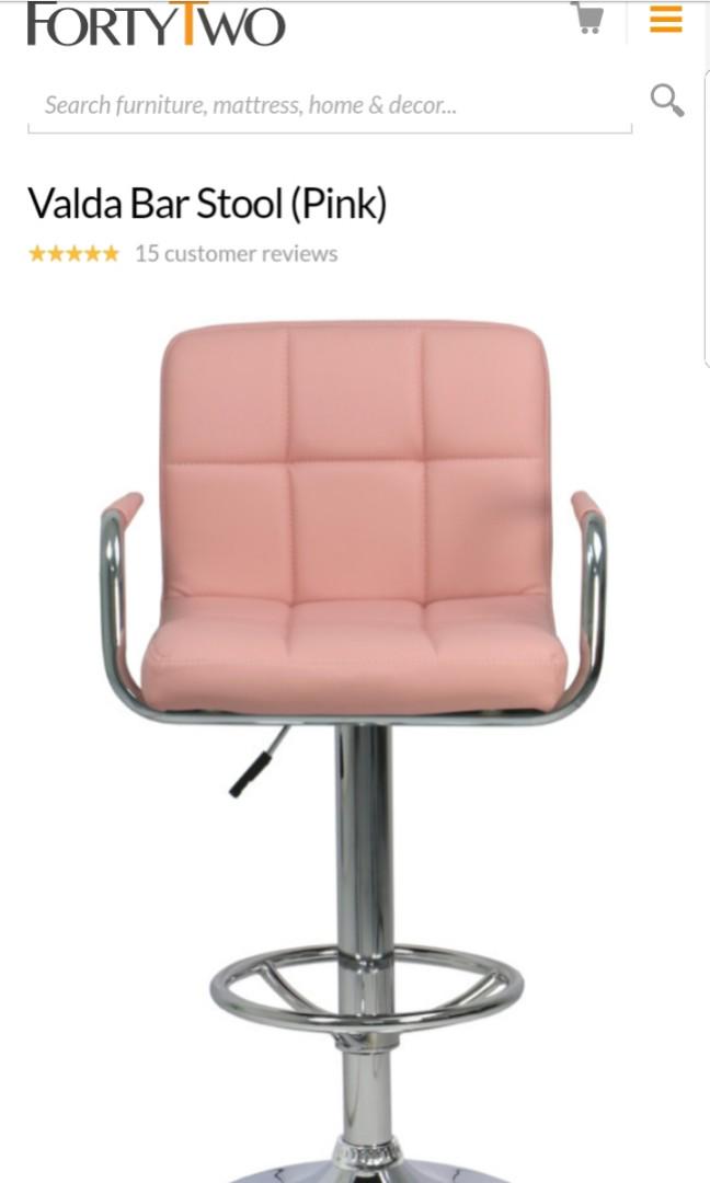 Forty Two Pink Bar Stool Valda Furniture Tables Chairs On Forty Two Pink Bar Stool Valda