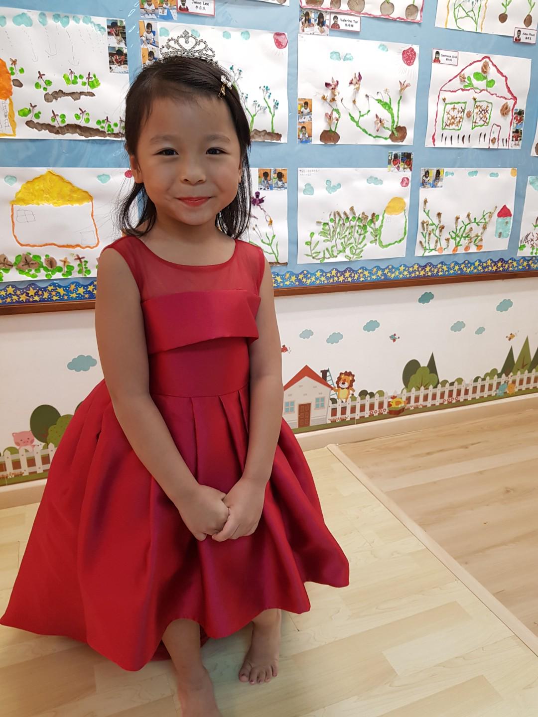 Girls red dress Babies Kids Babies Kids Fashion on Carousell