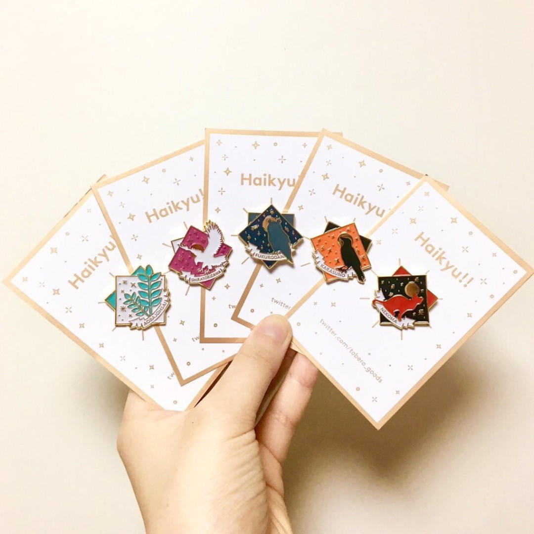 Haikyuu!! Team Enamel Pins, Bulletin Board, Preorders on Carousell