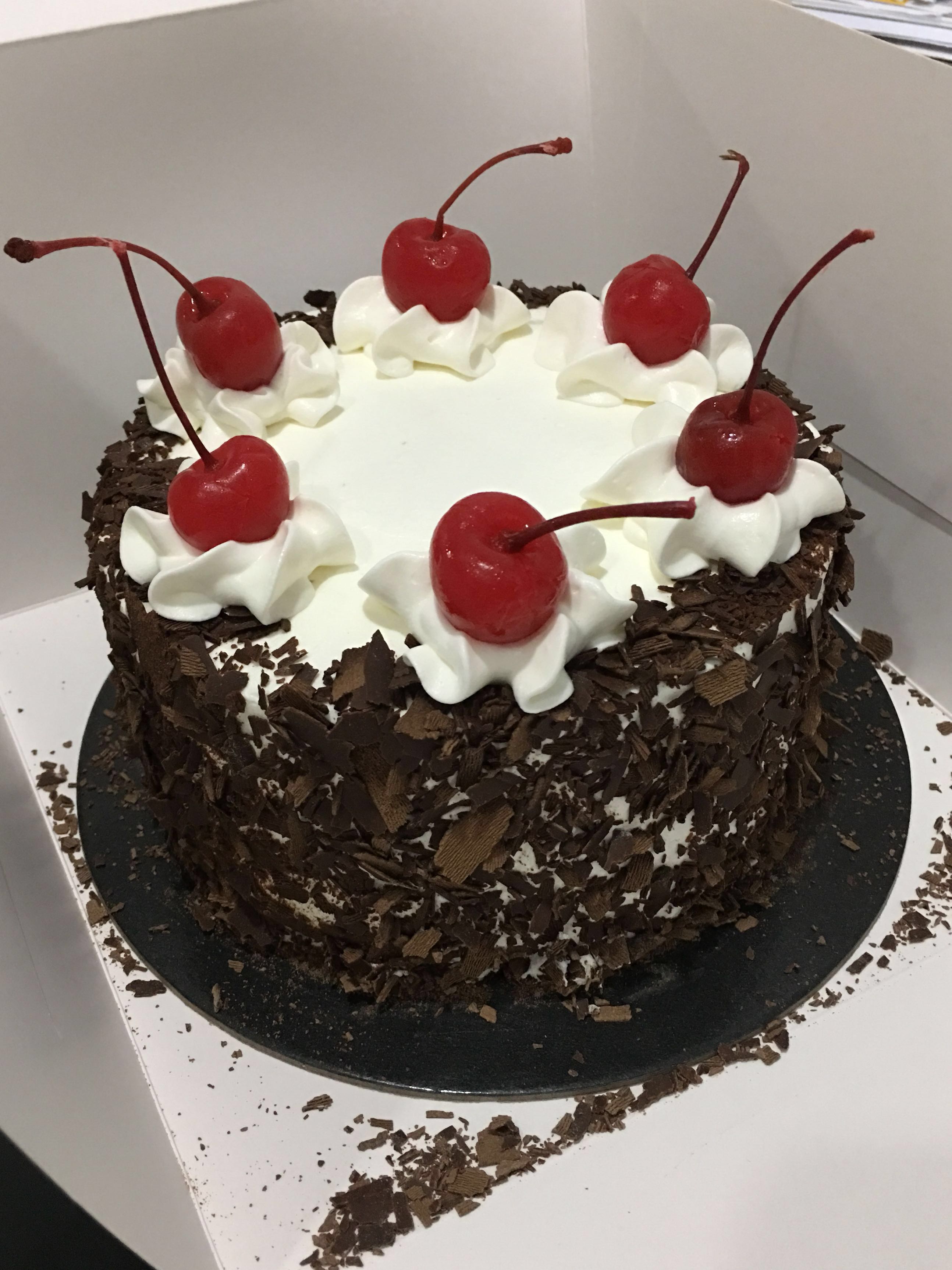 Halal Black Forest Birthday Cake Food Drinks Baked Goods On