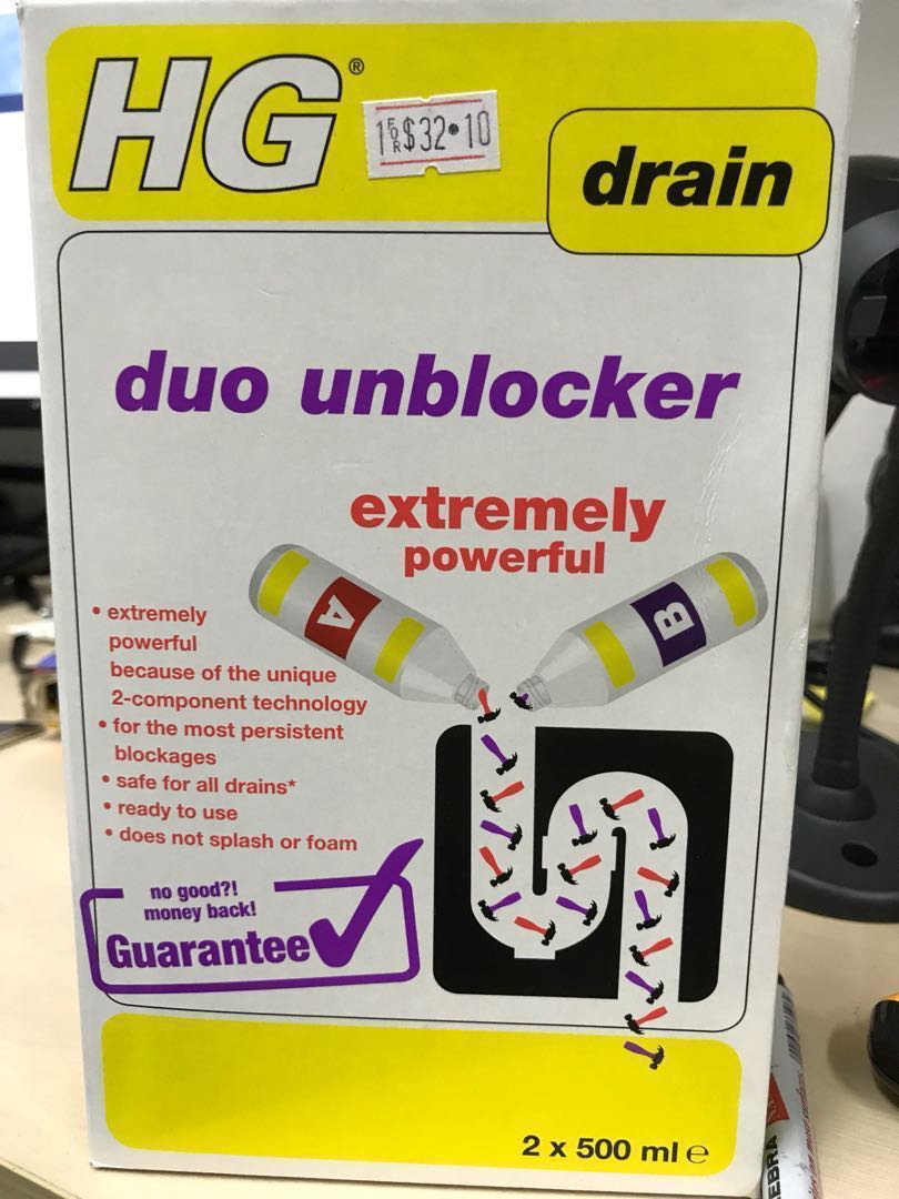 HG Drain Duo Unblocker Extremely Powerful, Furniture, Others on ... HG Drain Duo Unblocker Extremely Powerful, Furniture, Others on ...