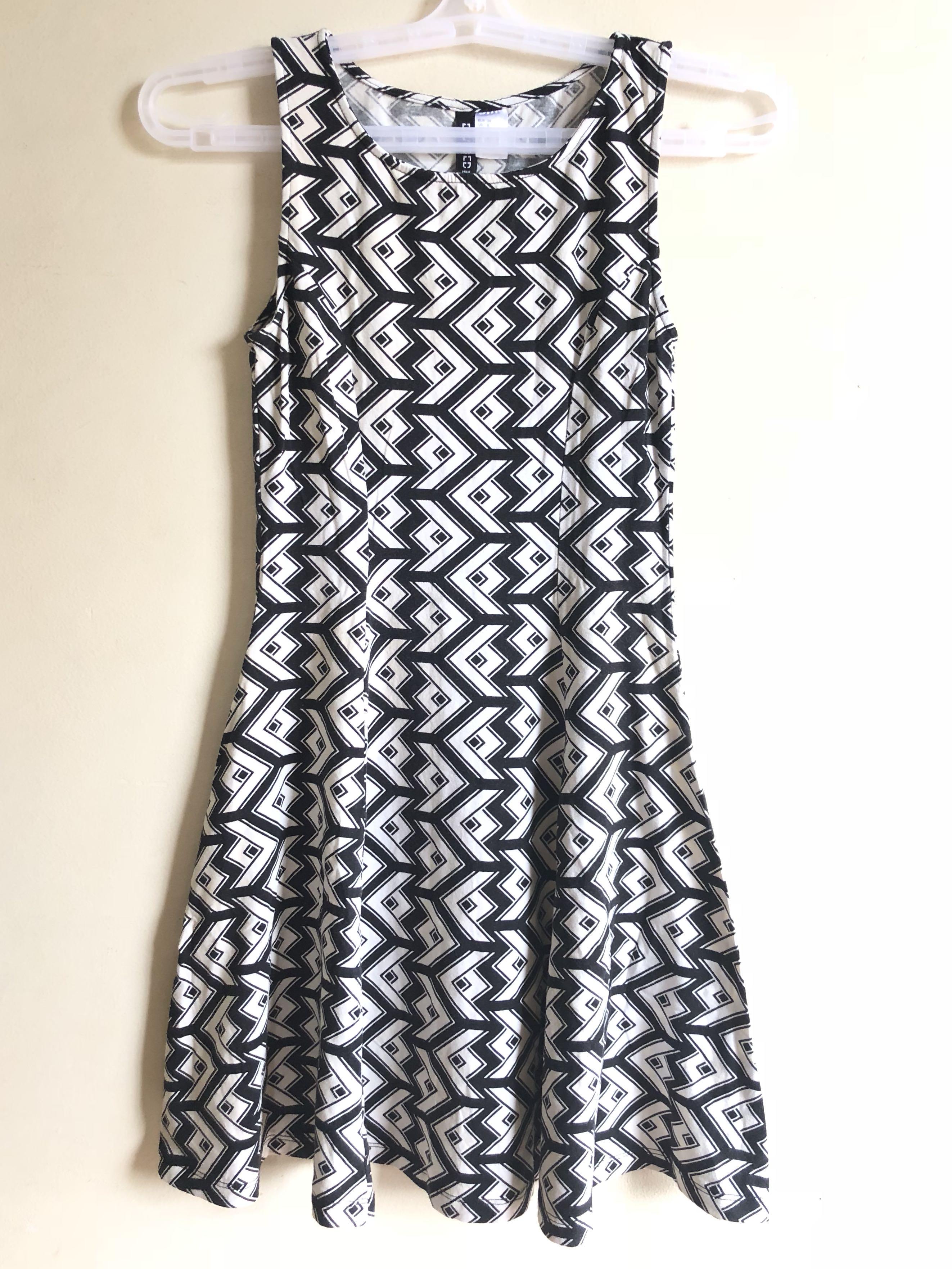 h&m geometric dress