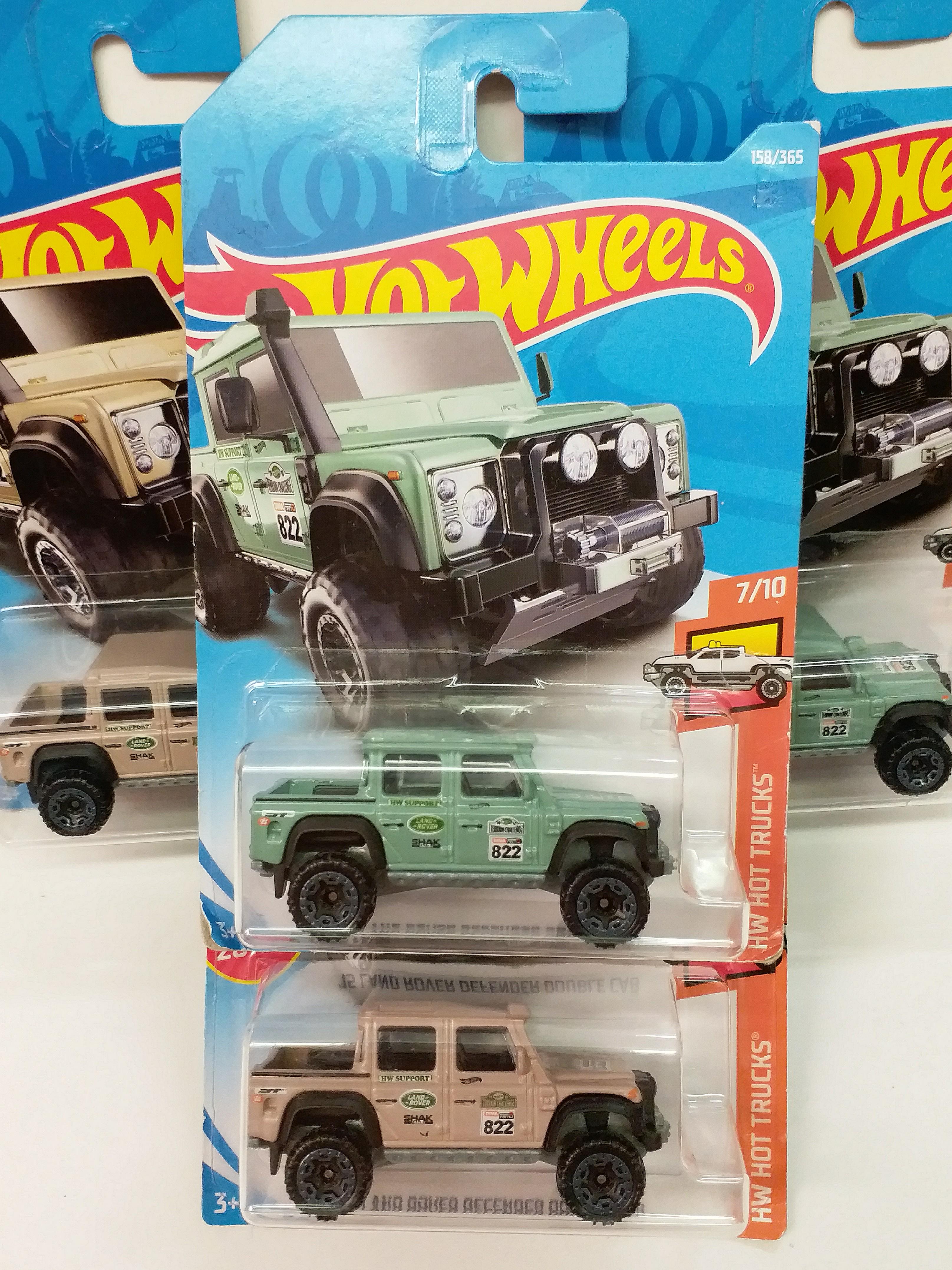 land rover defender double cab hot wheels