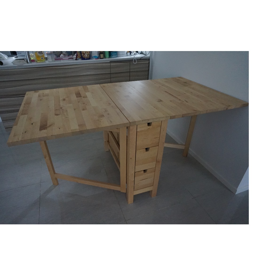 Ikea Foldable Kitchen Table Furniture Tables Chairs On Carousell