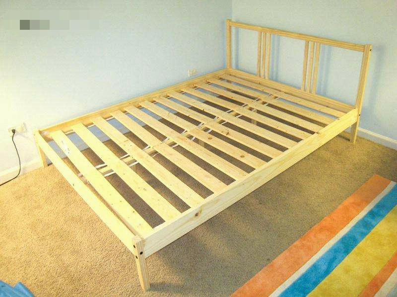 Ikea queen size Bed Frame at beach road, Furniture & Home Living