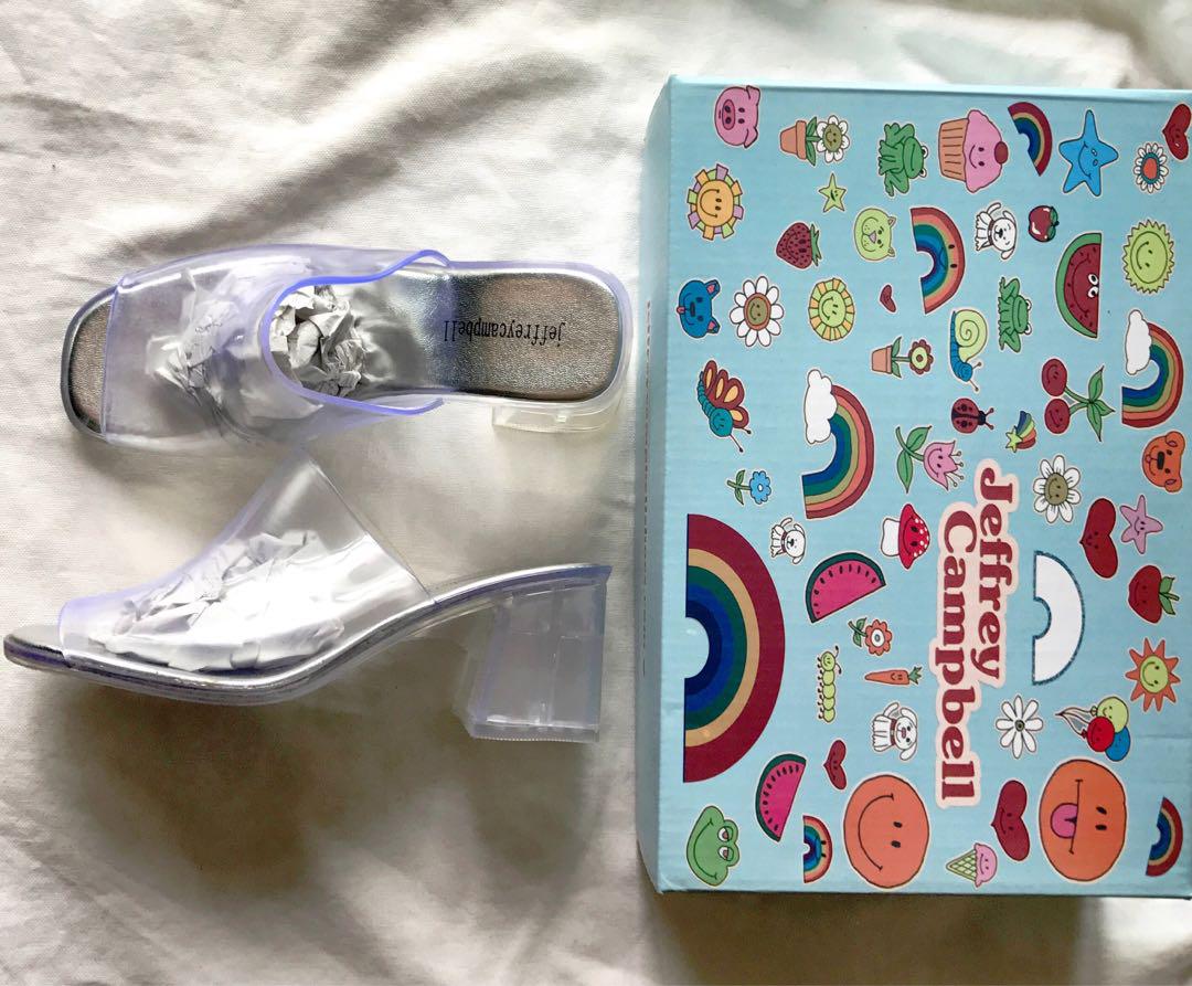 Jeffrey campbell petra jelly block heel mule store