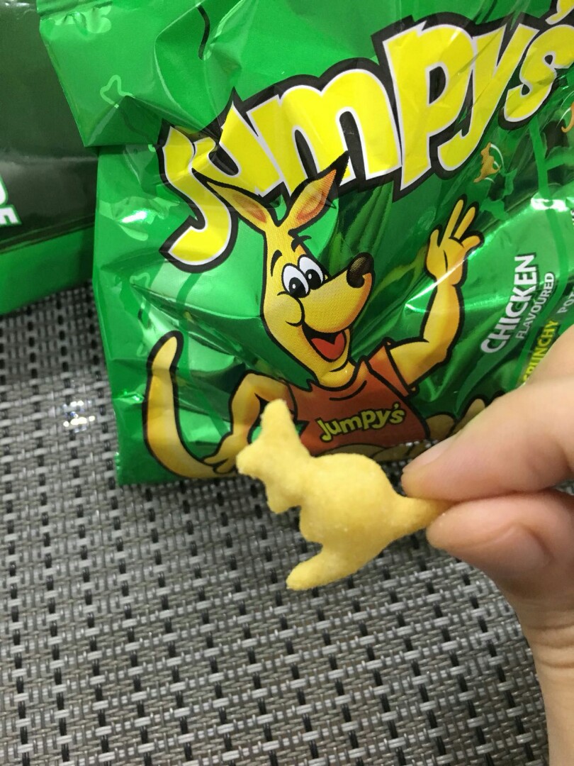 Jumpy's chicken flavoured crunchy potatoes snacks, Food & Drinks