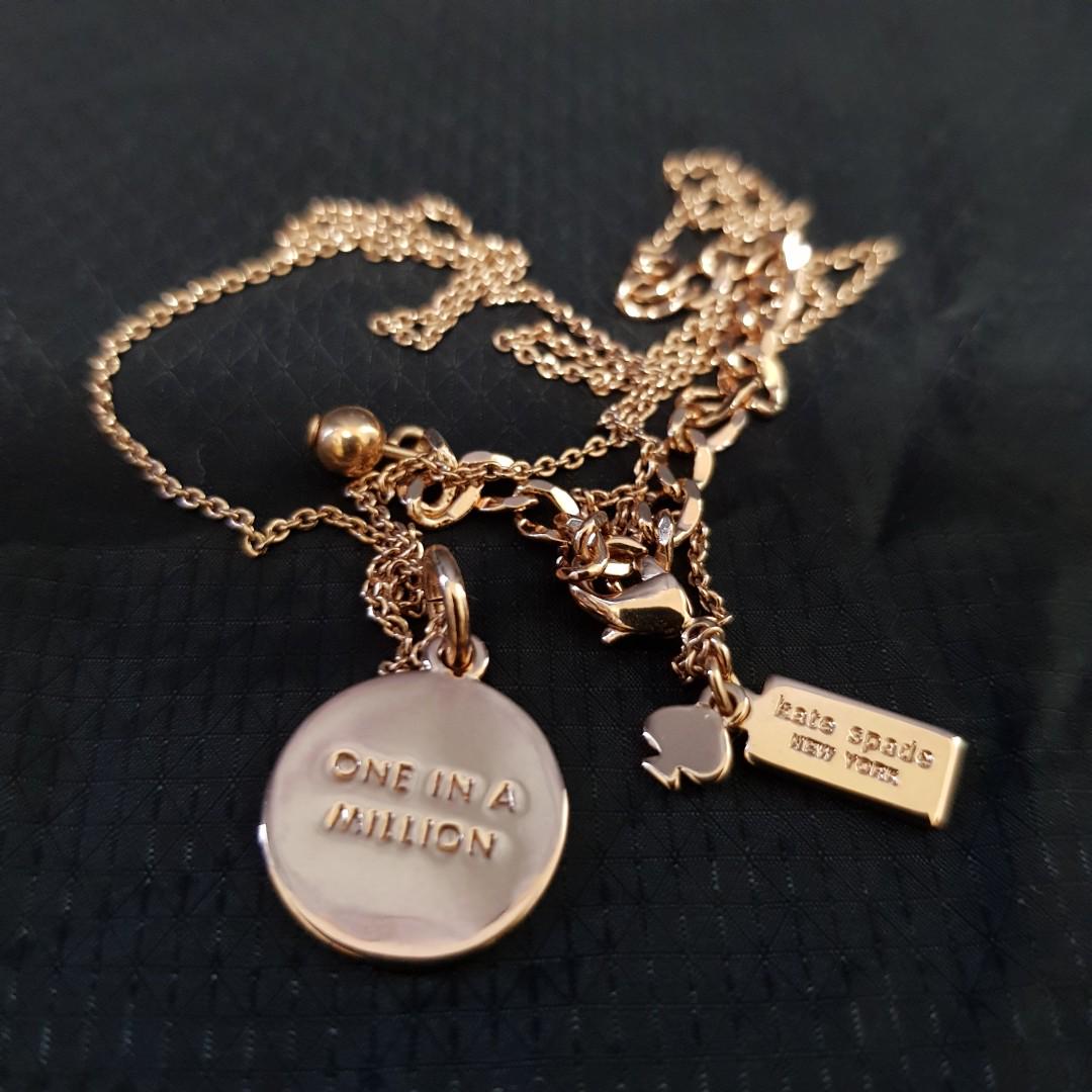 Kate spade rose deals gold initial necklace