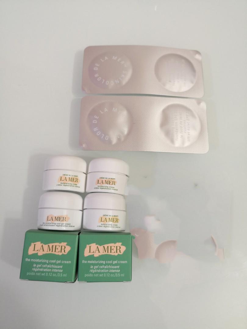 Lamer sample （分類：面部 - 面部護理）位於 Hong Kong。 由 joyceyan718 提交（商品編號 177920600，圖片 1）。簡介： THE MOISTURIZING COOL GEL CREAM 3.5ml $70 each （2個） THE LUMINOUS LIFTING CUSHION FOUNDATION SPF 20 $50 each (2個） 青衣面交/郵寄 每件產品全要包郵 單買每件＋$2post 買家需要承擔郵寄風險。