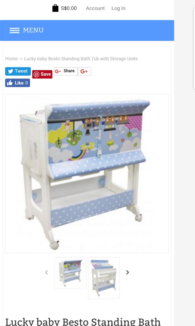 Lucky baby bath with stand, Babies 