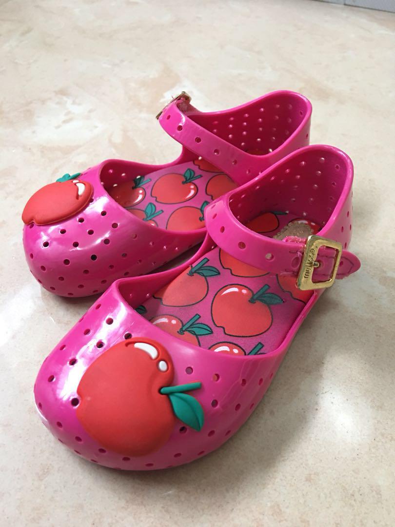 mini melissa apple shoes