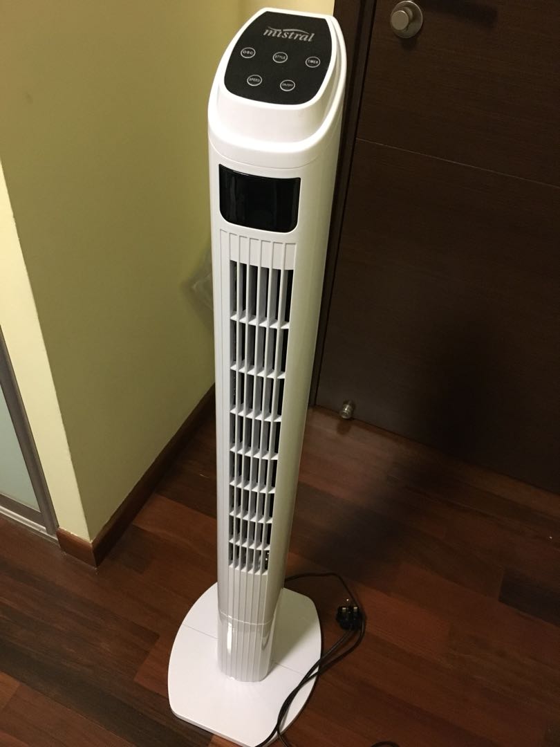 Mistral Remote Tower Fan (with remote control), Furniture & Home Living, Lighting & Fans, Fans