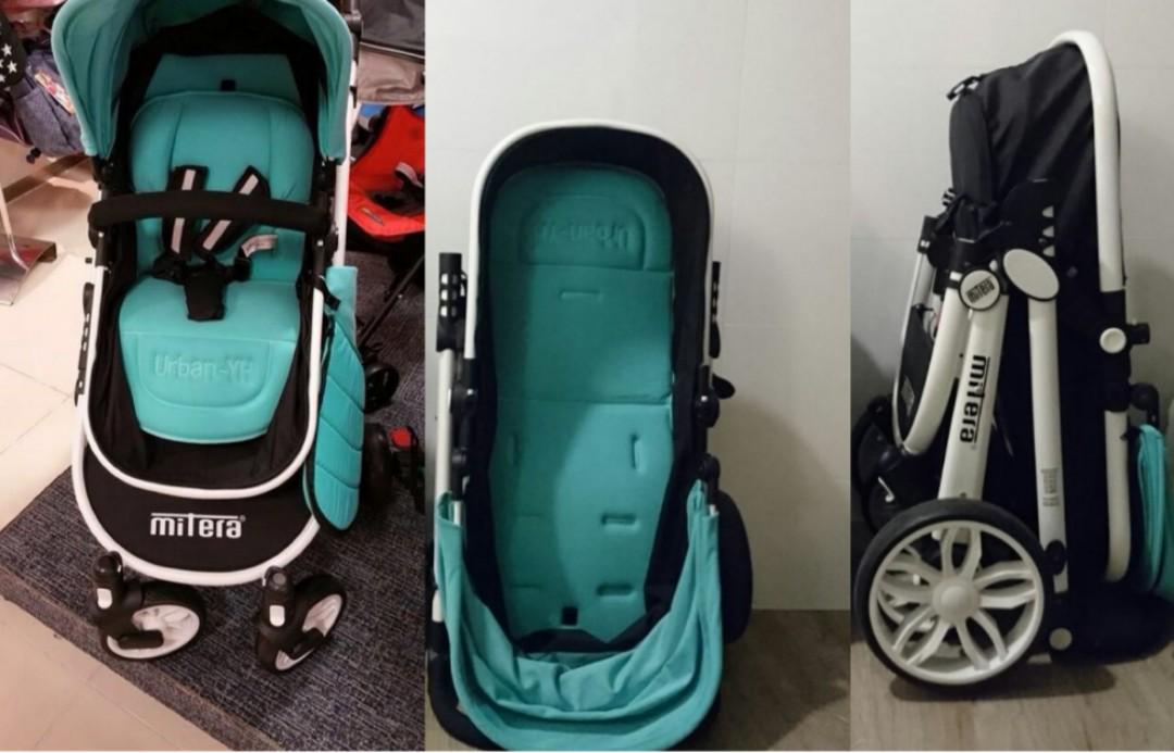 Mitera compact sturdy stroller, Babies & Kids, Going Out, Strollers on Carousell