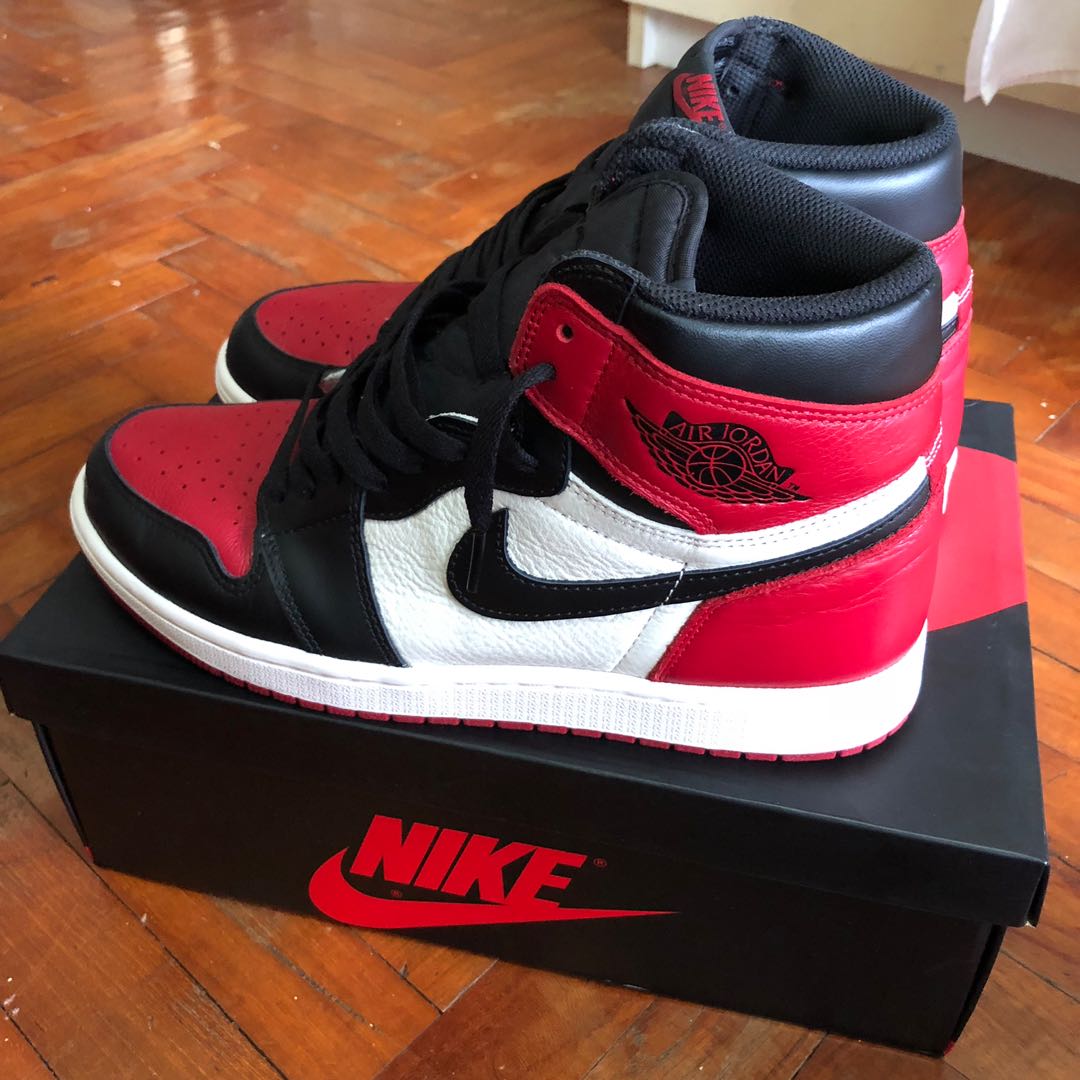 jordan 1 bred toe insole