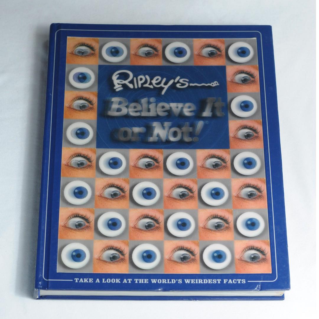 Ripley's Believe it or not Hardbound (Category: Children's Books) located in Manila. Submitted by 12121221 (Listing ID 180733910, Image 1). Description: Year 2004 Good Condition Some scratches No tears and missing pages .