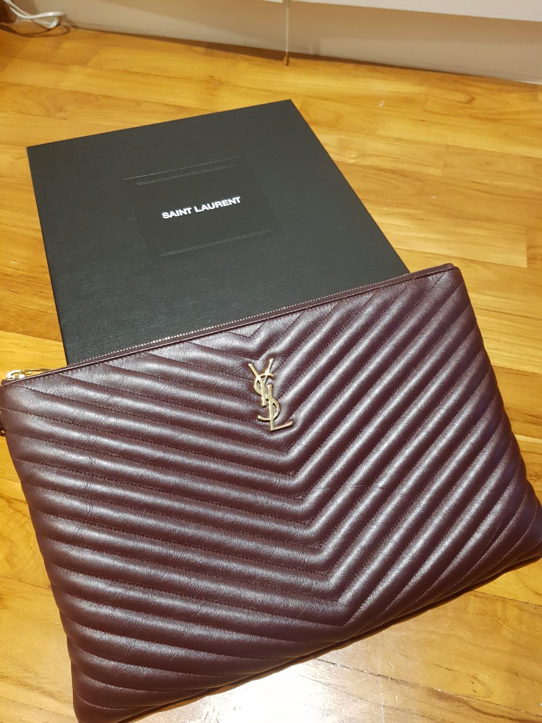 ysl quilted clutch