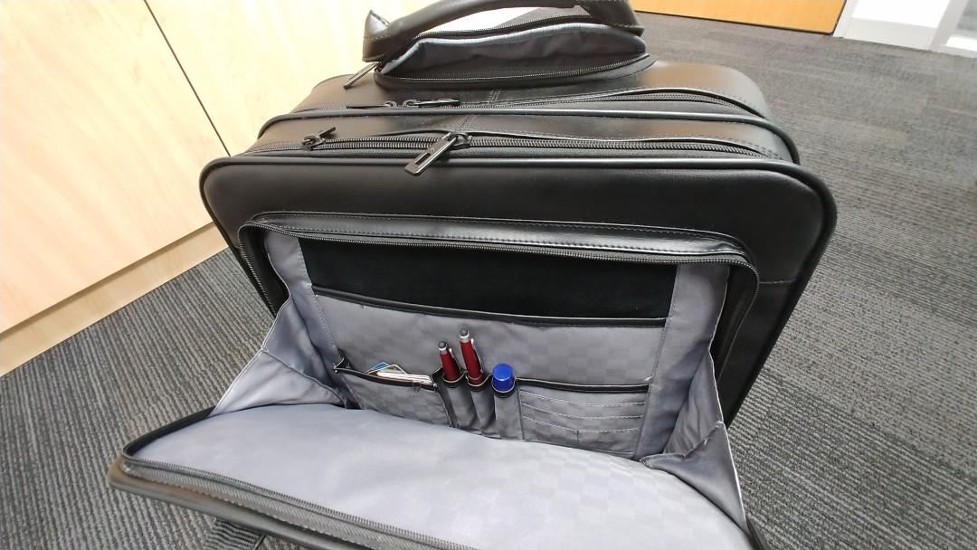 Samsonite Full Leather Rolling Briefcase, Luxury, Bags & Wallets on