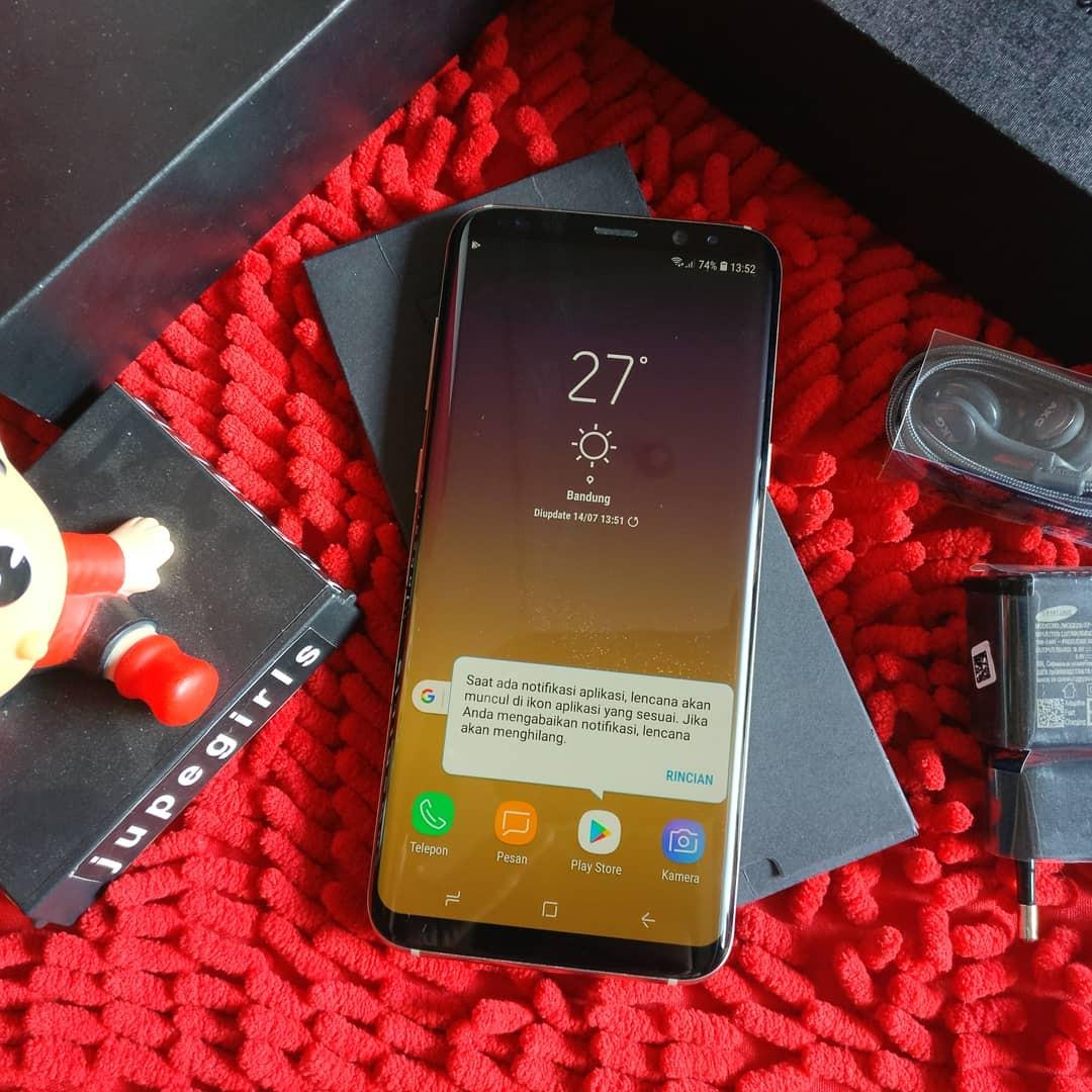 Samsung Galaxy S8 S8 Plus 64gb Maple Gold Sein Second Telepon