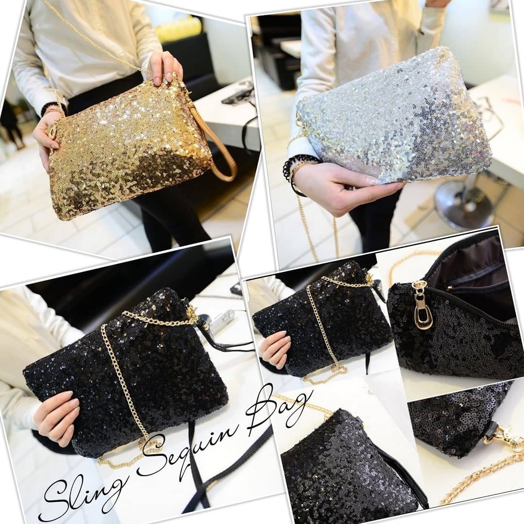 SEQUIN SLING BAG INSTOCK, Women's 