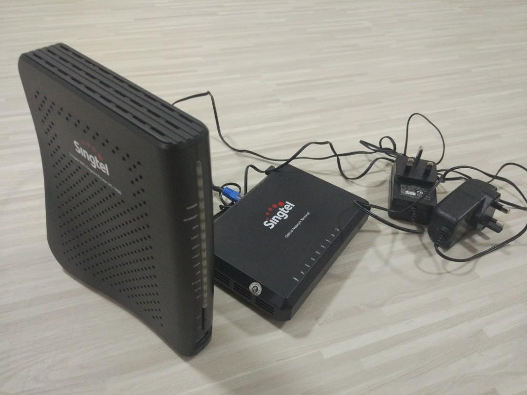 Singtel Router And Optical Network Terminal Electronics Others On Carousell