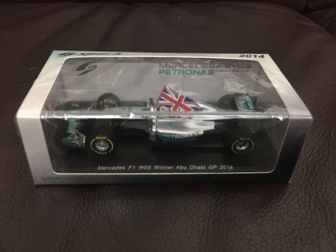 Spark F1 1/43 Mercedes W05 Lewis Hamilton Abu Dhabi GP World