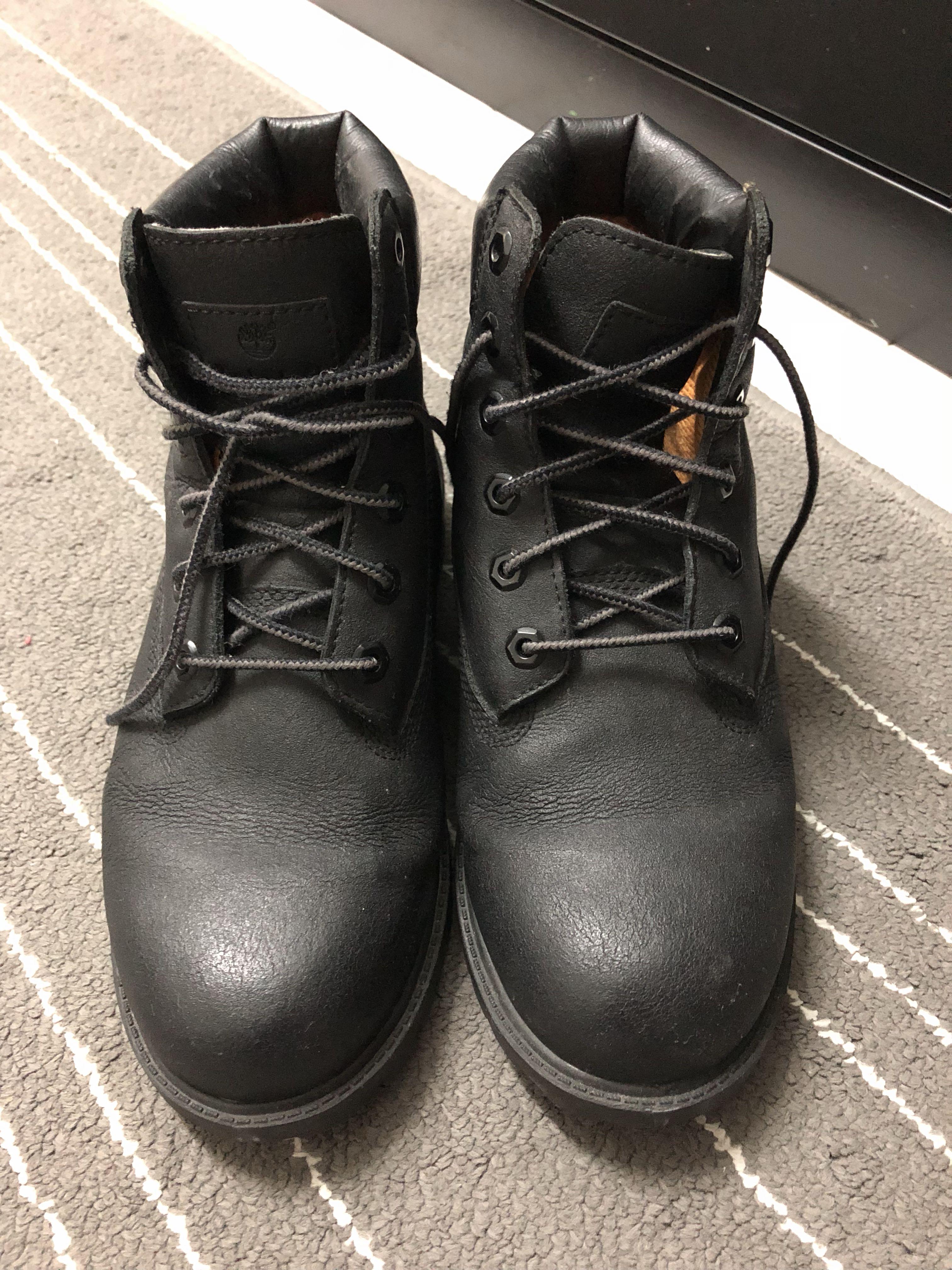 Timberland Black boots Men s Fashion Footwear Boots on Carousell