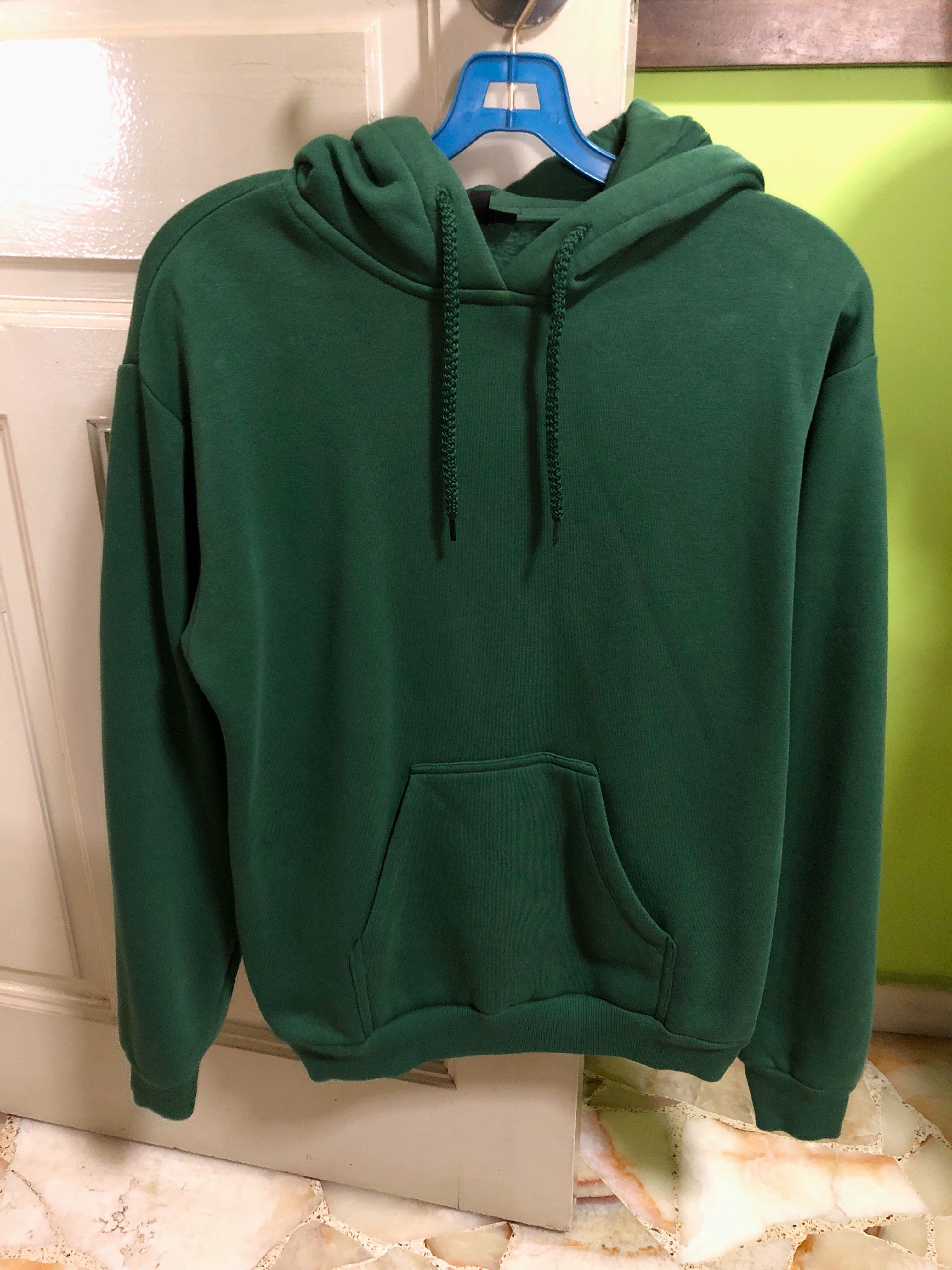 Topshop green hoodie top