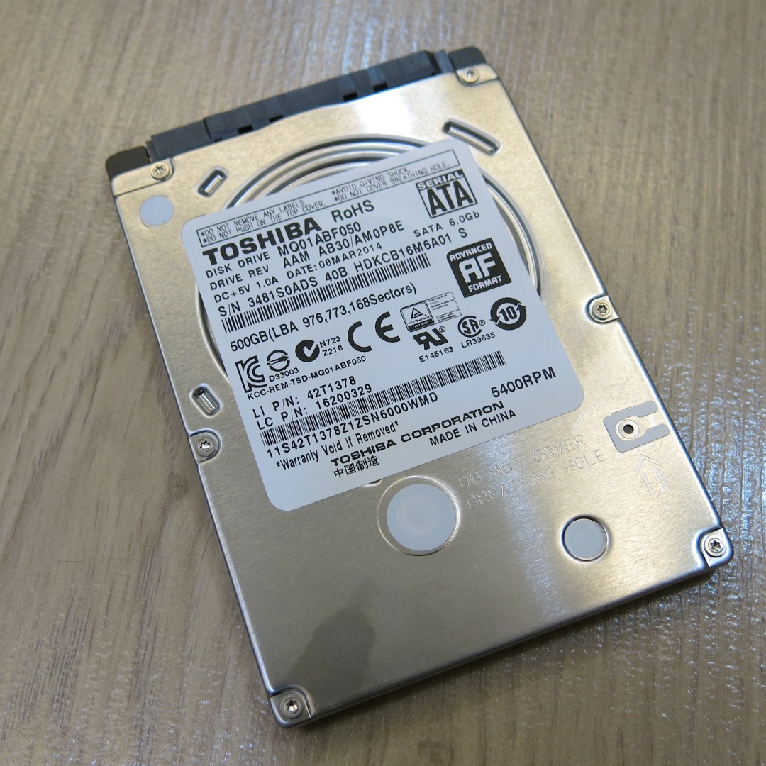 Toshiba Laptop 500gb Hard Drive Electronics Computer Parts Accessories On Carousell