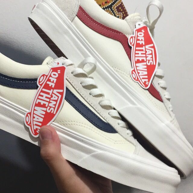 vans style 36 blue red