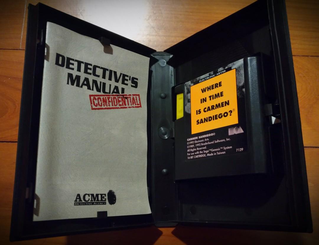 Where in Time is Carmen Sandiego Sega Mega Drive Genesis 16 Bit
