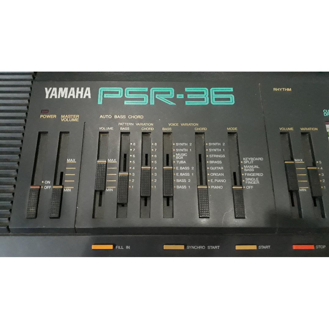 Yamaha PSR 36 Electronic Keyboard, Hobbies & Toys, Music & Media
