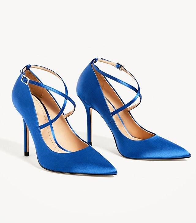 zara satin heels