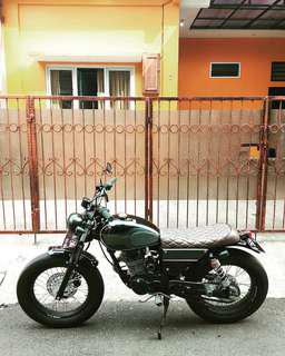 Motor Custom Japstyle Mewah Megapro Surat lengkap pajak panjang