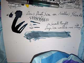 Dew Pens' Ancient Sea fountain pen ink #blessing
