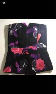 FLORAL TUBE TOP