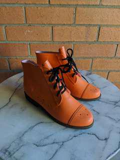 RAINY DAY - ORANGE Gum Boots Size 39 - Jeffrey Campbell