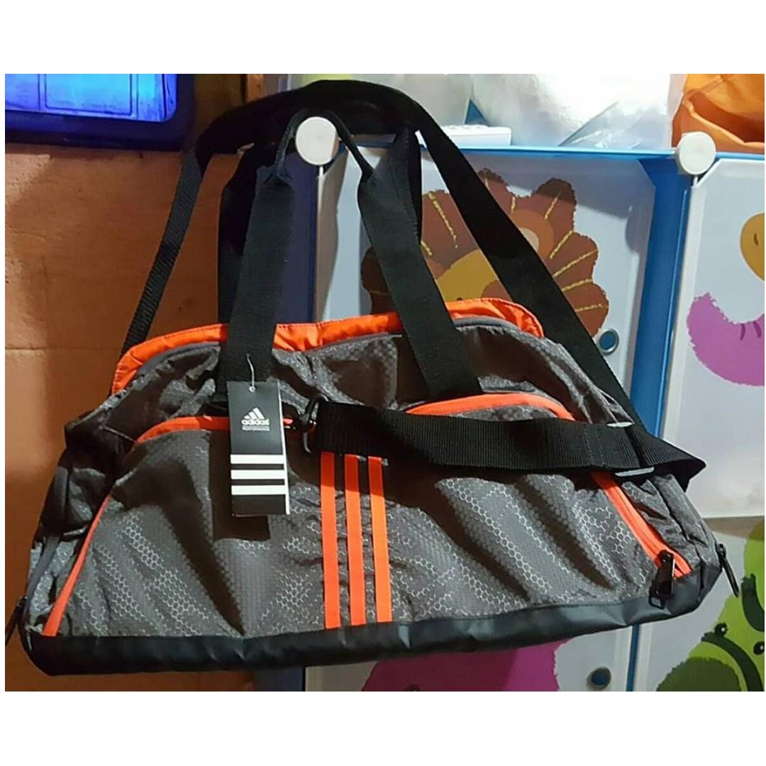 orange adidas duffle bag