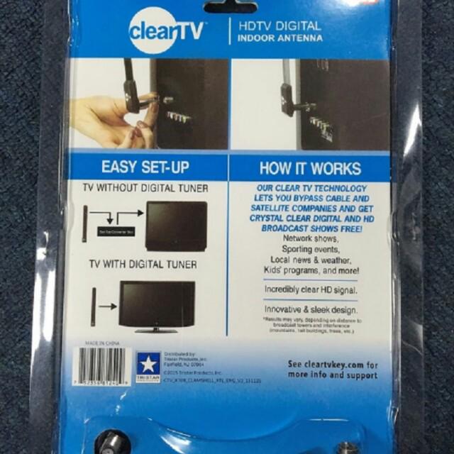 ANTENA TV DIGITAL INDOOR CLEAR TV HD TV TANPA KABEL, Elektronik, Lainnya di  Carousell