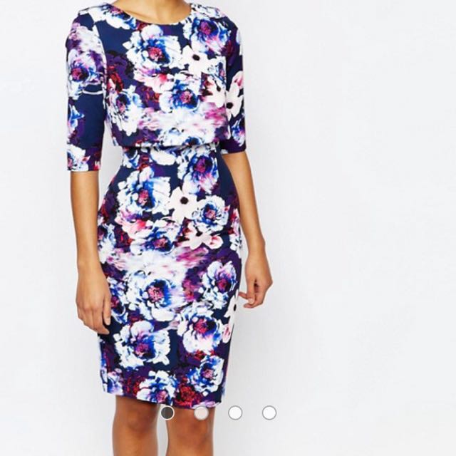 Asos Paperdolls Overlay Midi Dress With Open Back Women S Fashion