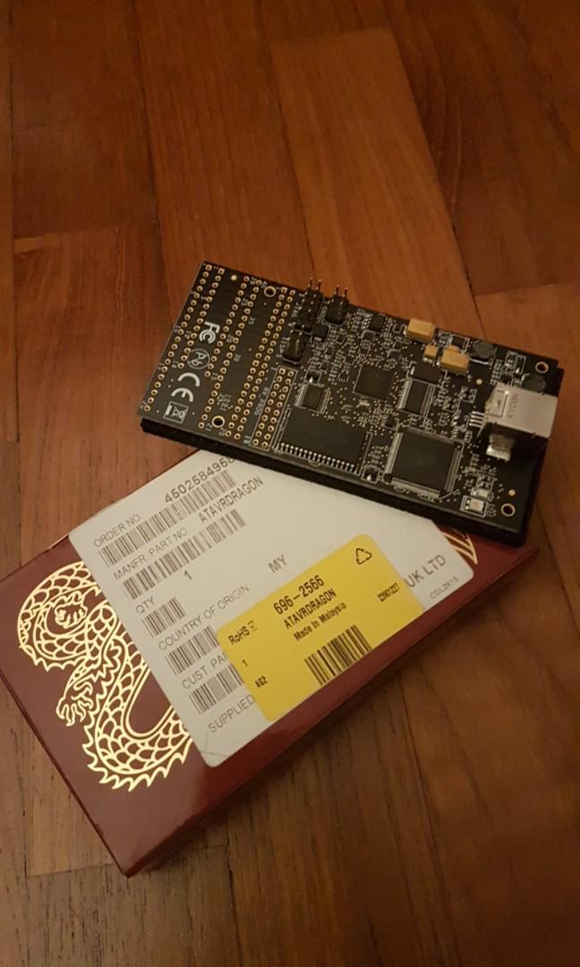 ATAVRDRAGON microchip programming tool (Category: Software) located in Singapore. Submitted by dihjr (Listing ID 180911348, Image 1). Description: Used only once to program microchip. No cable included. https://www.digikey.sg/product-detail/en/microchip-technology/ATAVRDRAGON/ATAVRDRAGON-ND/1124251.