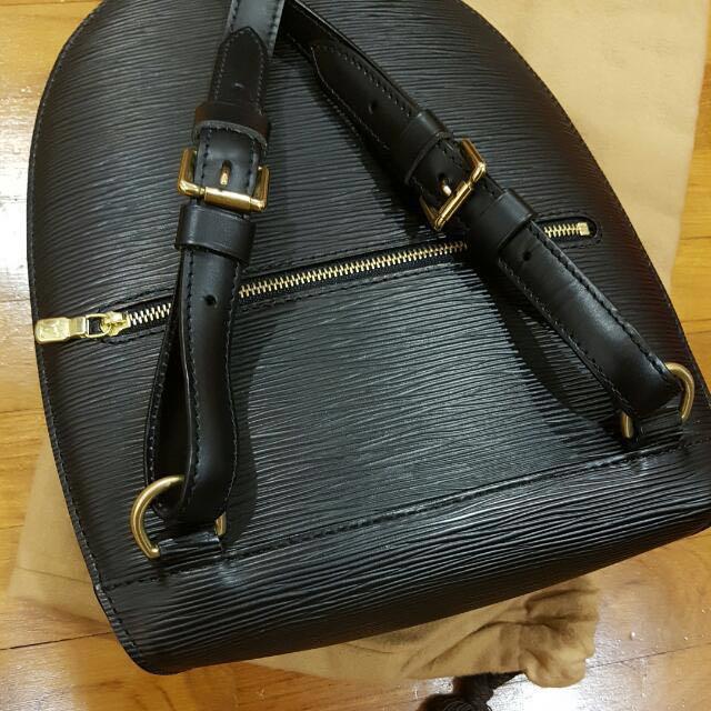 LOUIS VUITTON Mabillon Epi Leather Backpack Black, 59% OFF